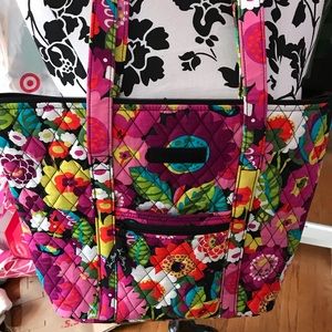 PINK BLACK MULTI VERA BRADLEY TOTE NWOT